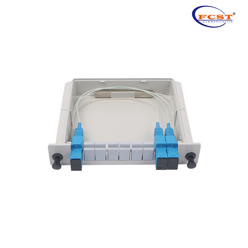 1-2 LGX Box Type PLC Splitter مع موصل SC / UPC